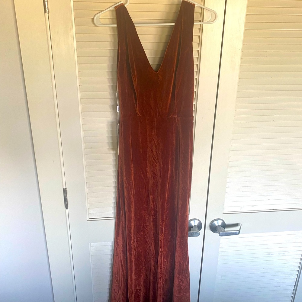 Copper Bridesmaid/ Wedding Guest Dress